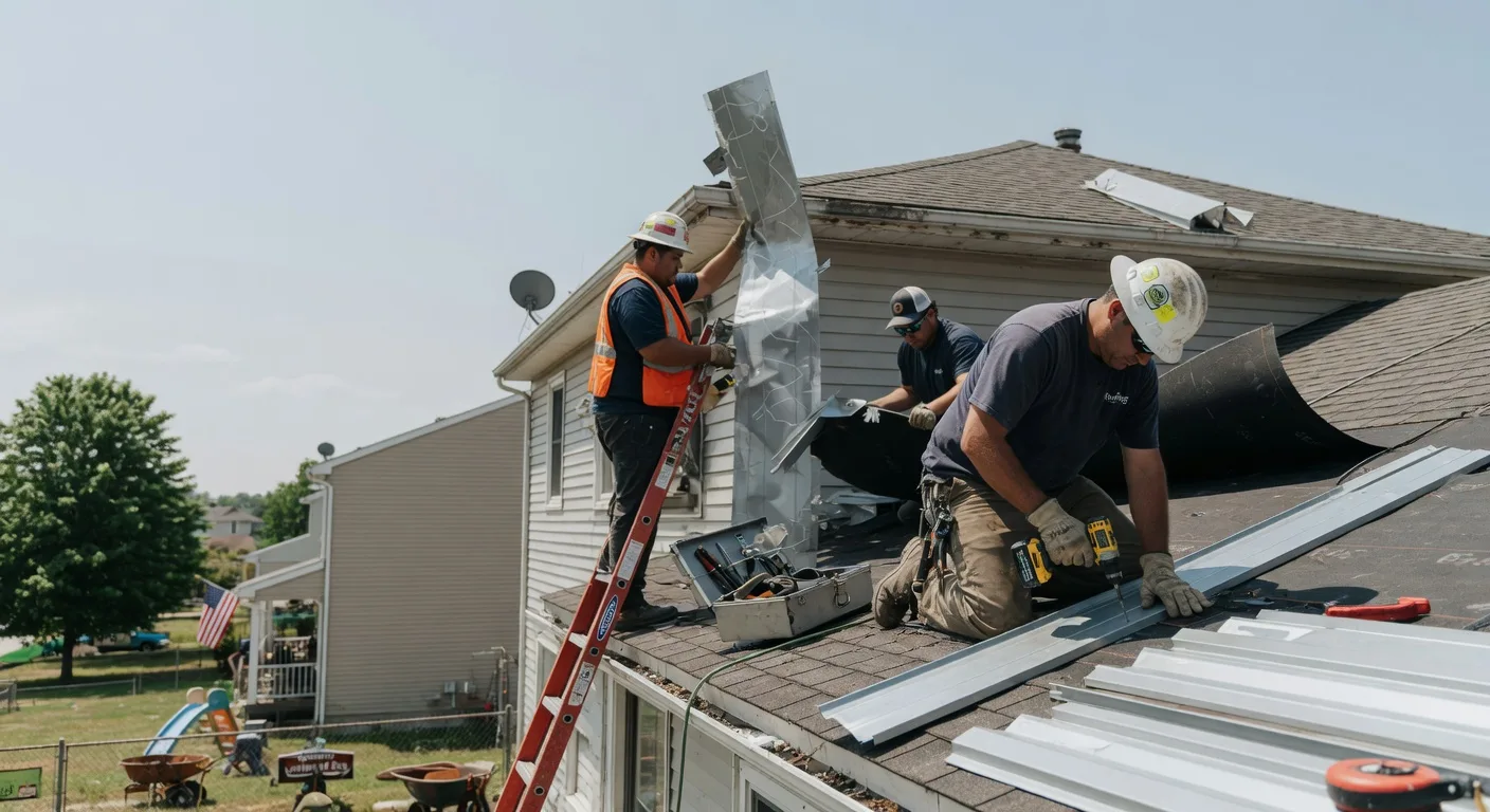 Storm Damage Metal Roof Repair in Glen Dale, WV